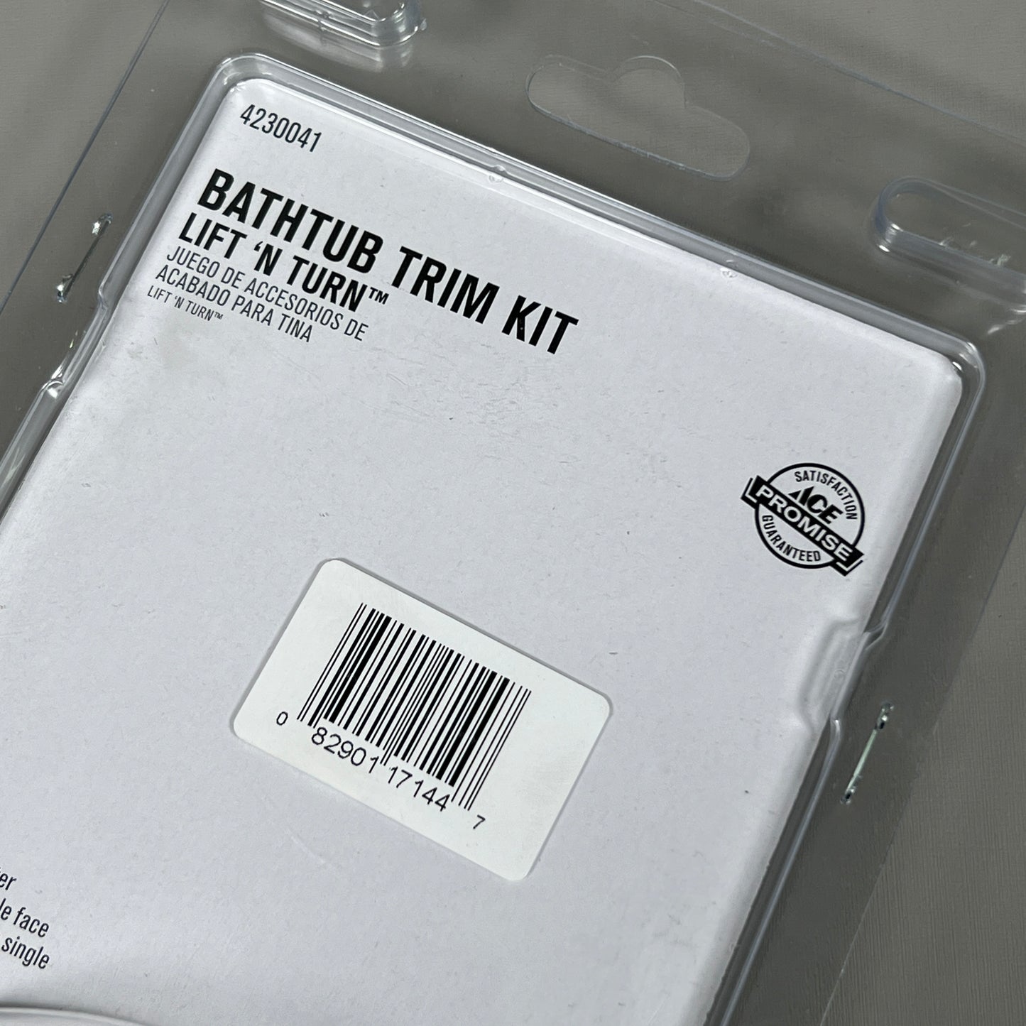 ACE Bathtub Brushed Nickel Trim Kit Lift n' Turn (New)