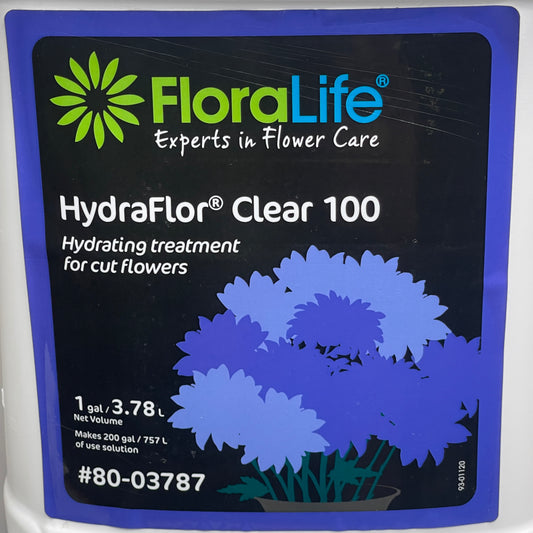 SMITHERS OASIS FloraLife Hydraflor Clear 100 Hydrating Treatment 1 Gallon (New)