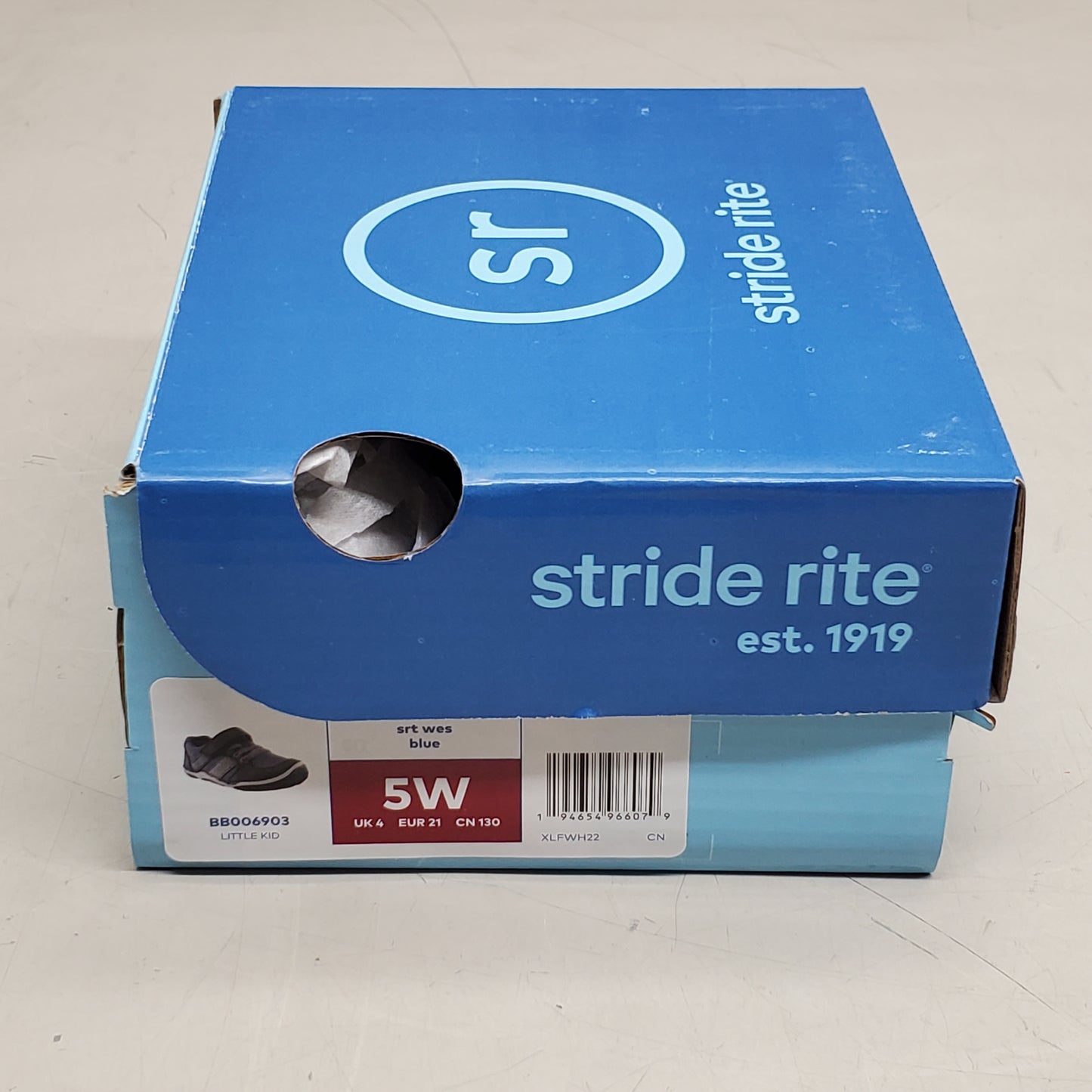 STRIDE RITE SRT Wes Sneaker Shoes Toddler SZ 5W Blue BB006903