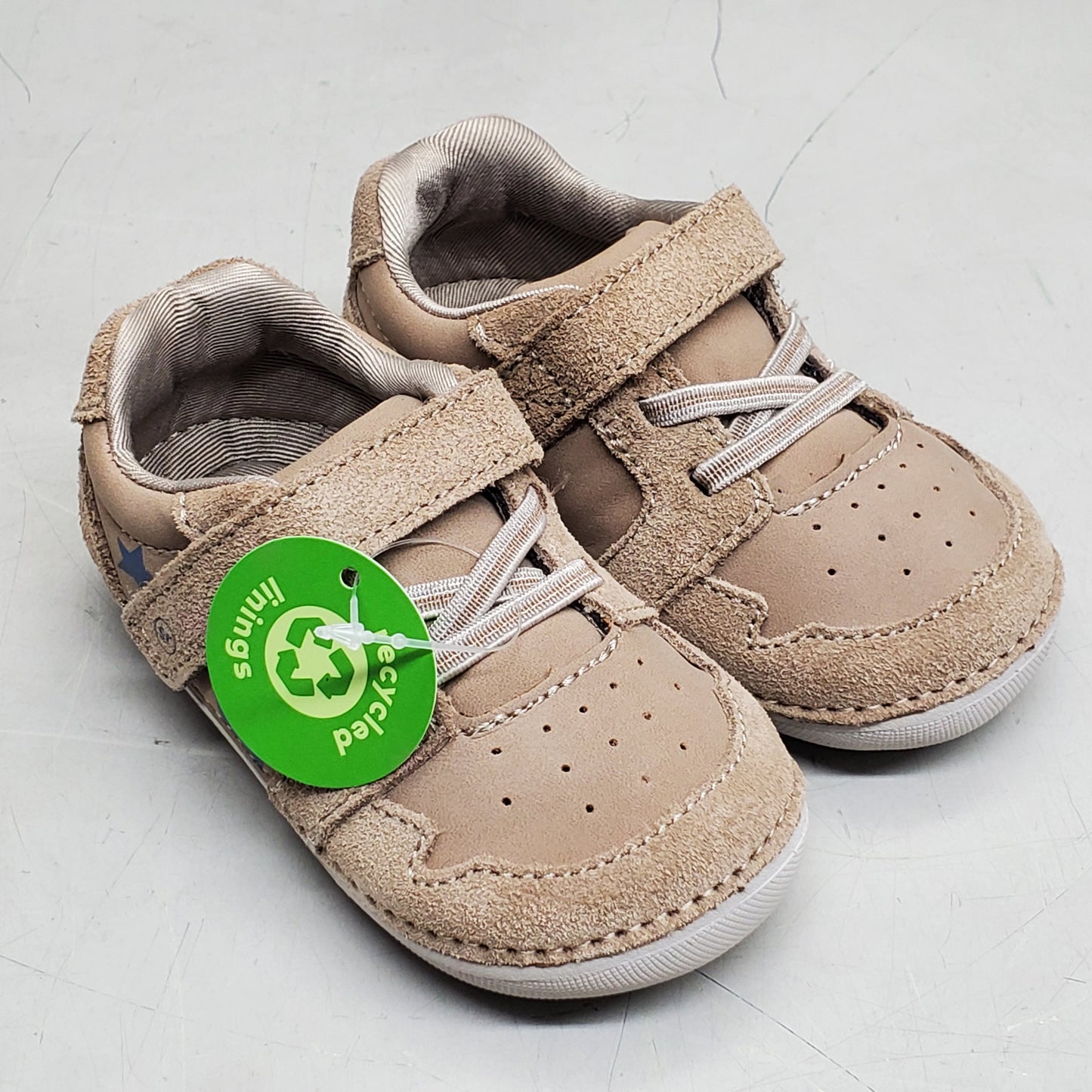 STRIDE RITE SM Waverly Sneaker Shoes Toddler SZ 4.5W Walnut BB038403