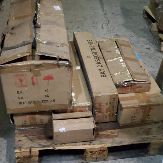 ZA@ Pallet of SEPHORA Makeup Store Display Shelf Organizers And Brushes (AS-IS)