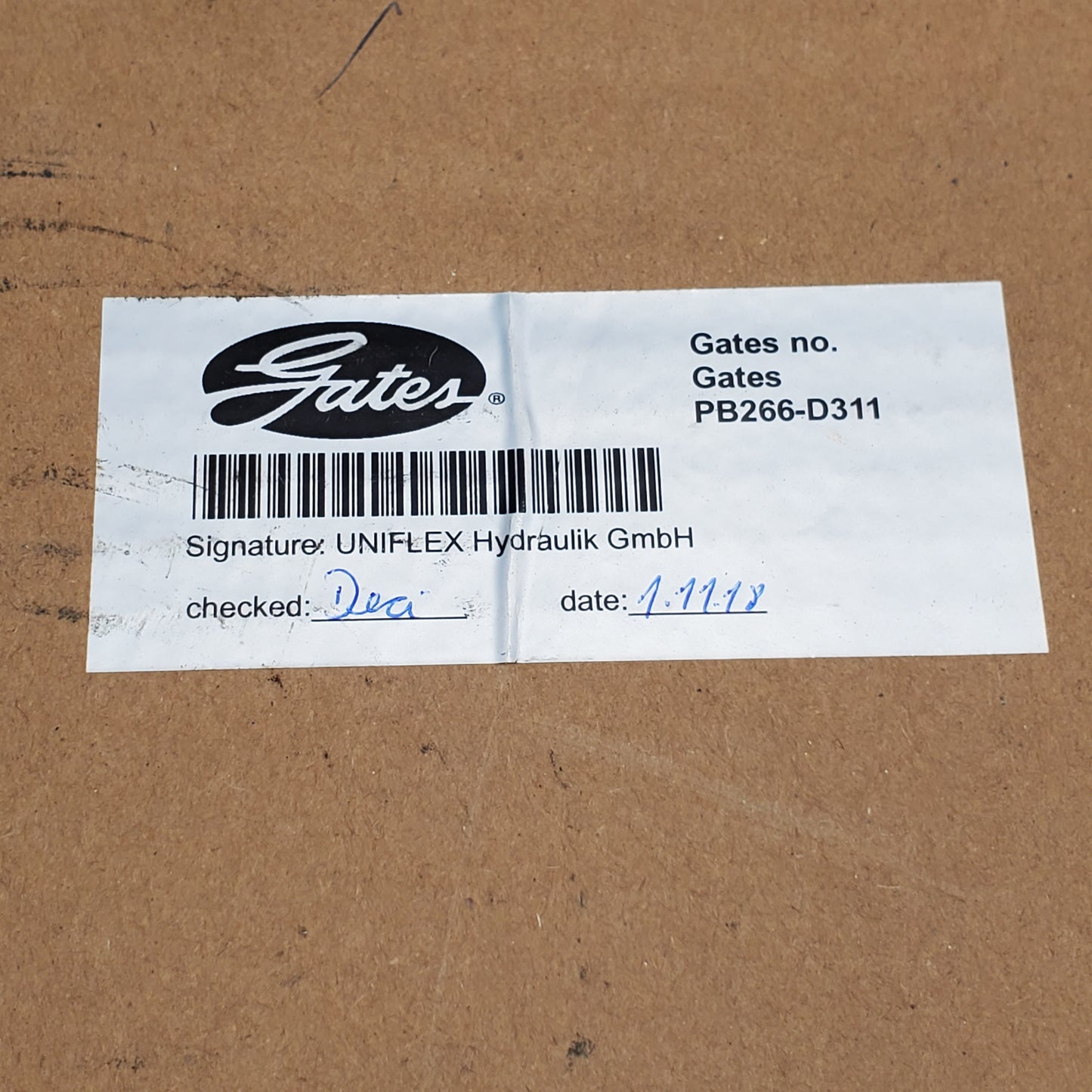 GATES Uniflex Hydraulik Gmbh Die Segments PB 266-D311 58.9 For Hose Crimper