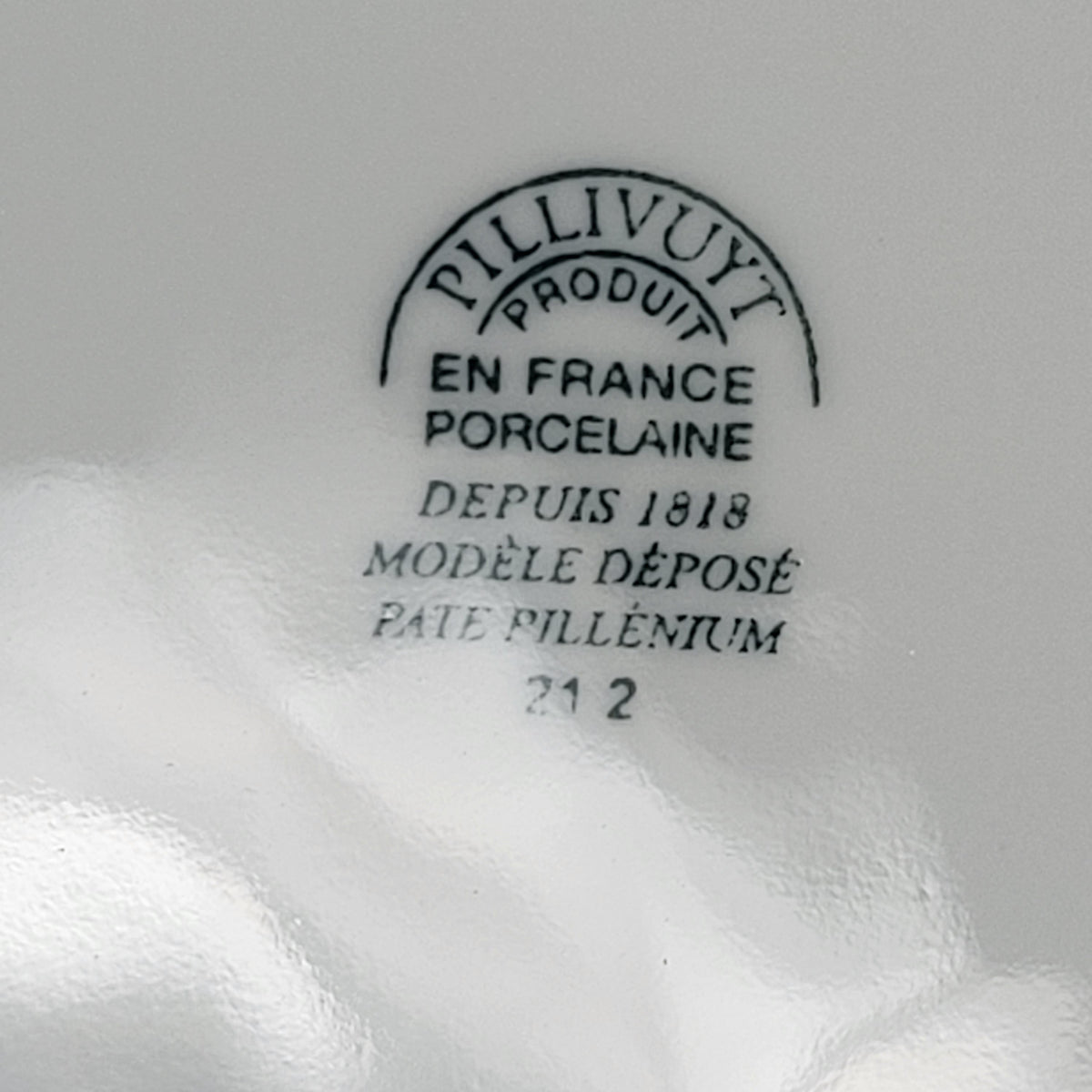 PILLIVUYT (4 PACK) Coupe Porcelain Salad Plates Made in France 8" All White