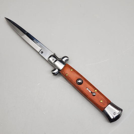 ZA@ ARMED FORCE TACTICAL Hand Crafted OTF Pocket Knife 9" Knife 4"Blade White ST-7IV