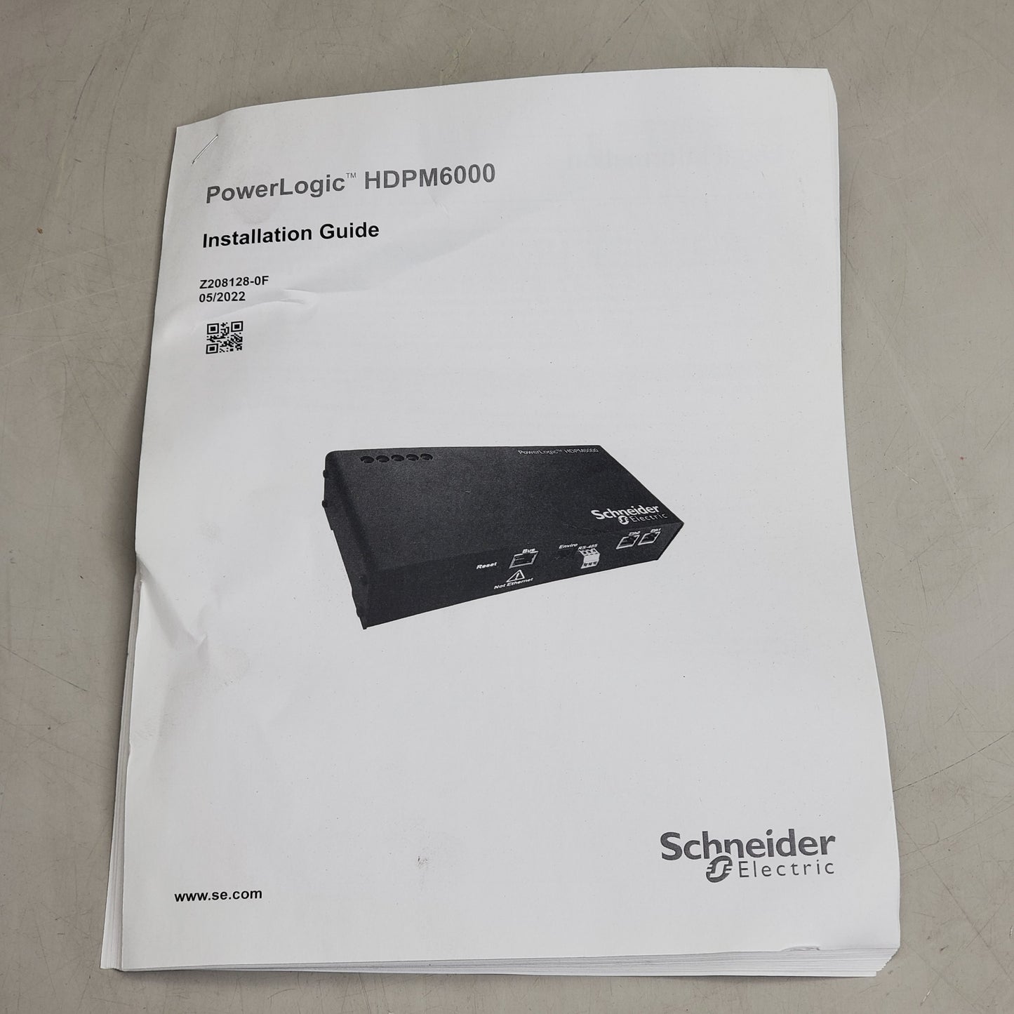 SCHNEIDER ELECTRIC PowerLogic Head Unit 50/60Hz 480V HDPM6000 METSEHDPM6S480VC