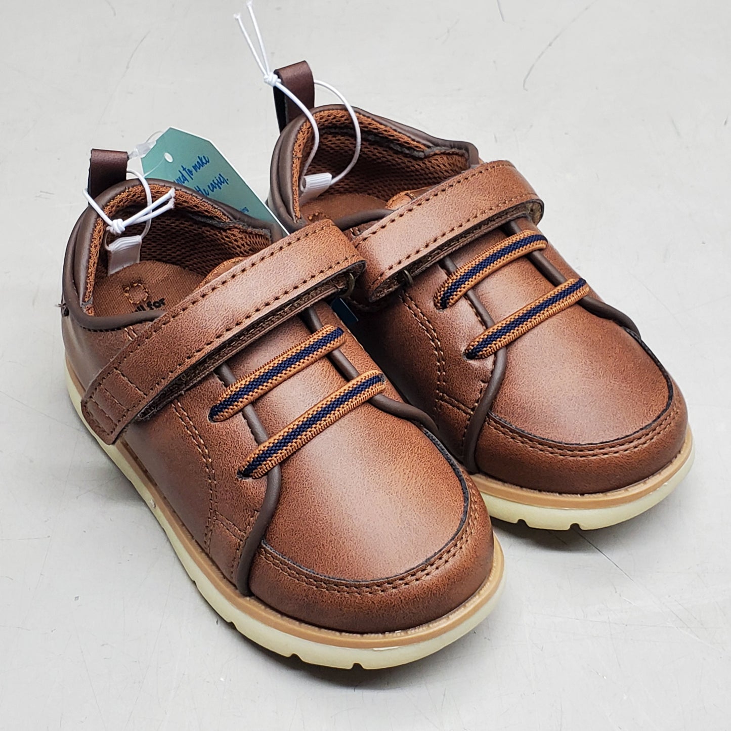 STRIDE RITE 360 Ethan Dress Sneaker Shoes Kids SZ 12M Tan KB009501