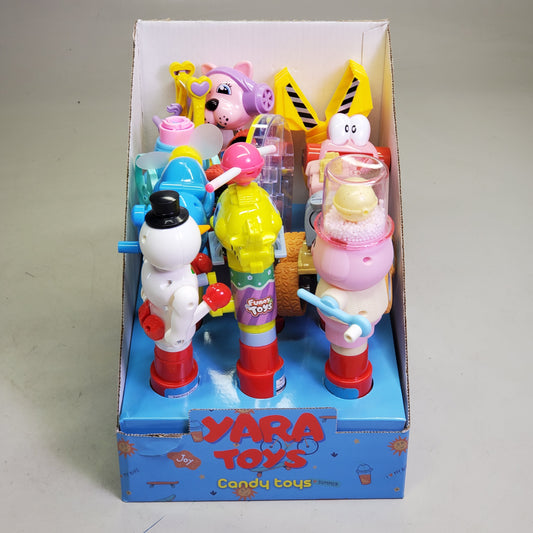 ZA@ YARA TOYS (12 Pack) Mixed Box Of Candy Toys 0.7 oz BB 10/27 (Random Variety) B