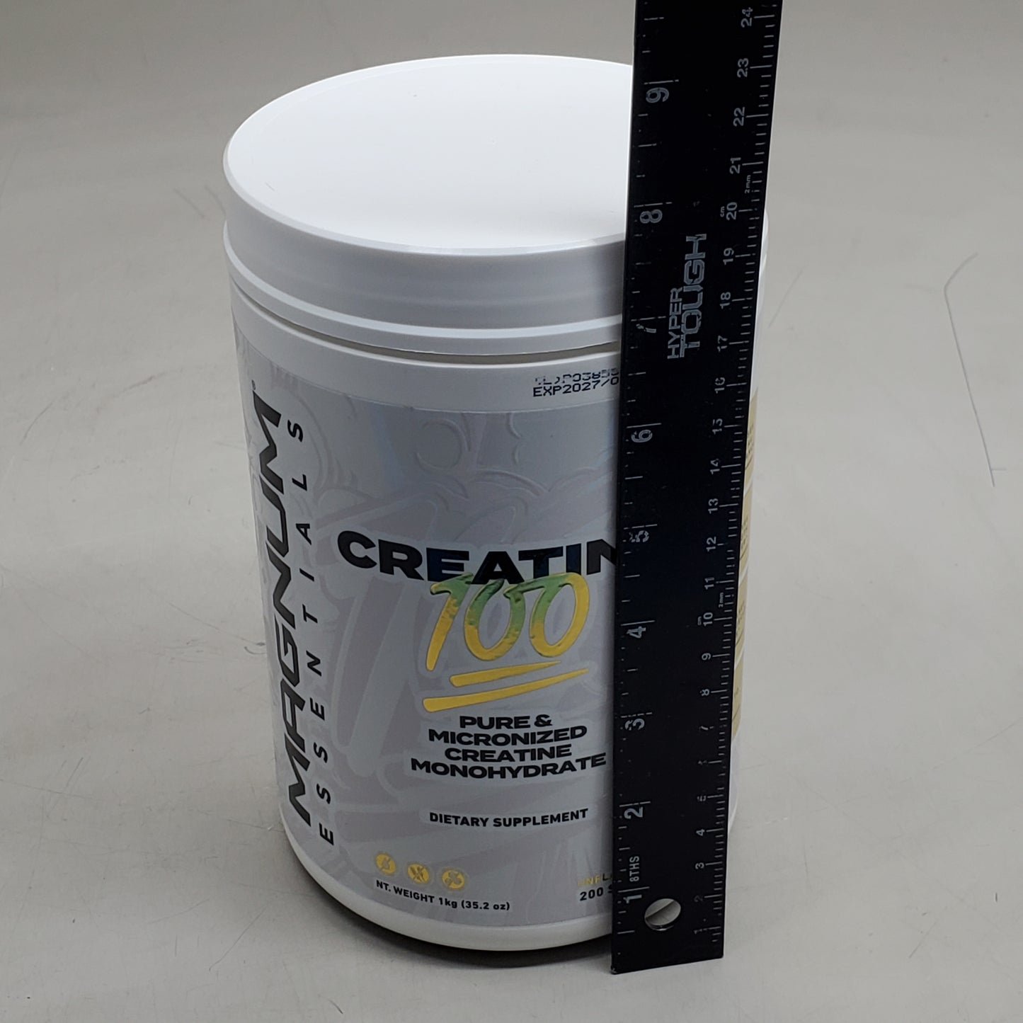 MAGNUM Creatine 100 Pure & Micronized Monohydrate 200 Serv 35.2 oz BB 04/27