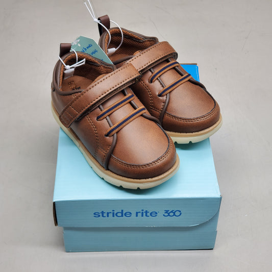 STRIDE RITE 360 Ethan Dress Sneaker Shoes Kids SZ 13M Tan KB009501