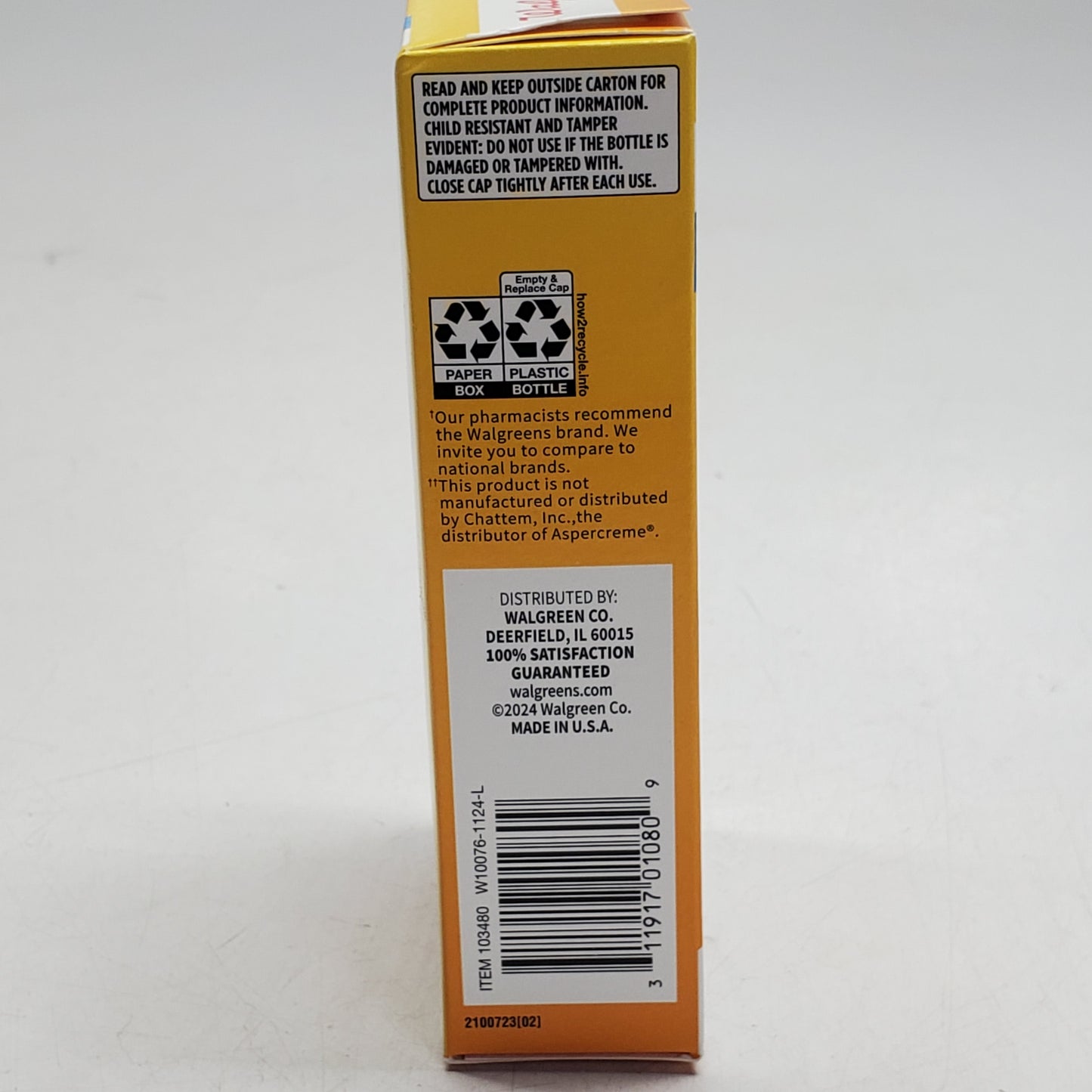 WALGREENS (2 Pack) Pain Relieving Cream + Lidocaine Topical Anesthetic 2.7 OZ BB 01/27