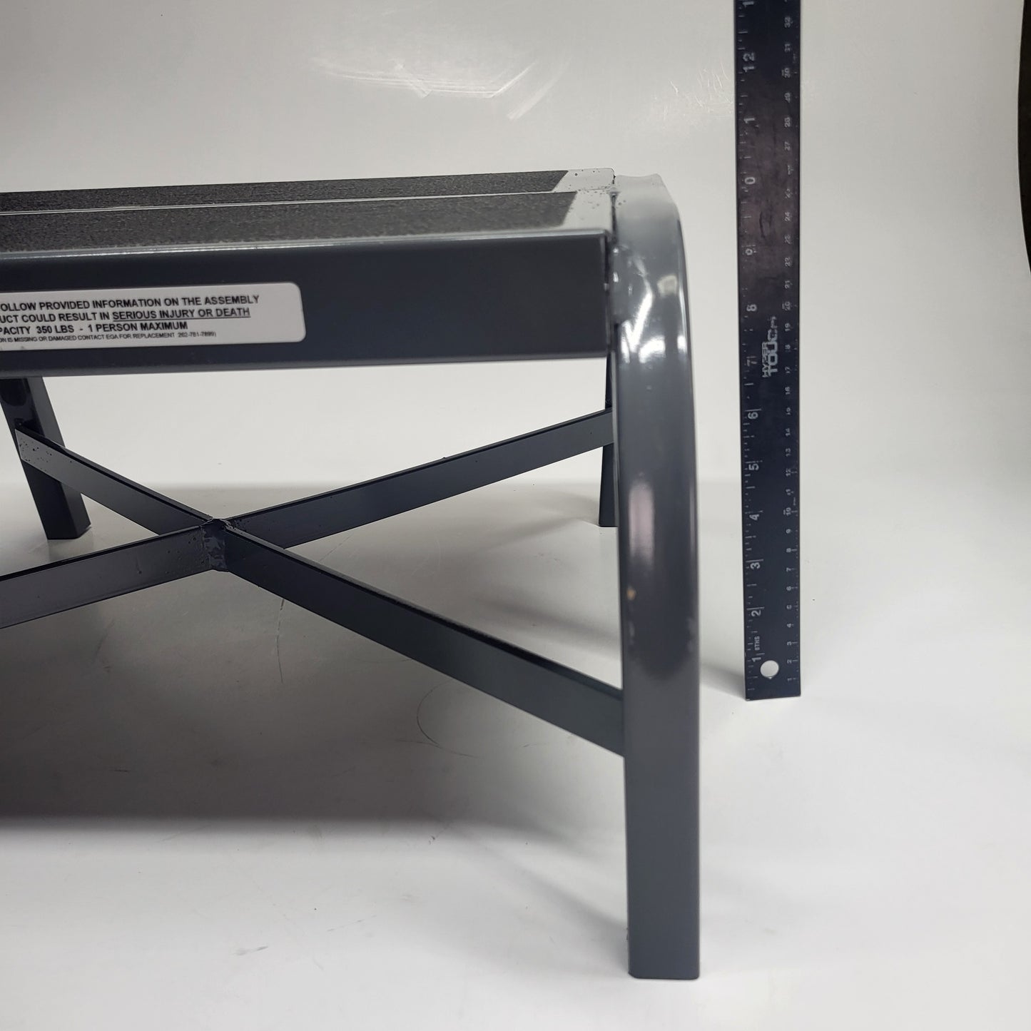 EGA PRODUCTS Heavy Duty Step Stool - Anti-slip Vinyl Rubber Thread