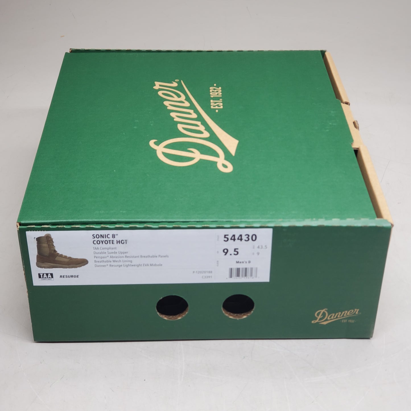 DANNER Sonic 8" Lightweight Tactical Hiking Boots Men's SZ 9.5 Coyote Hot 54430