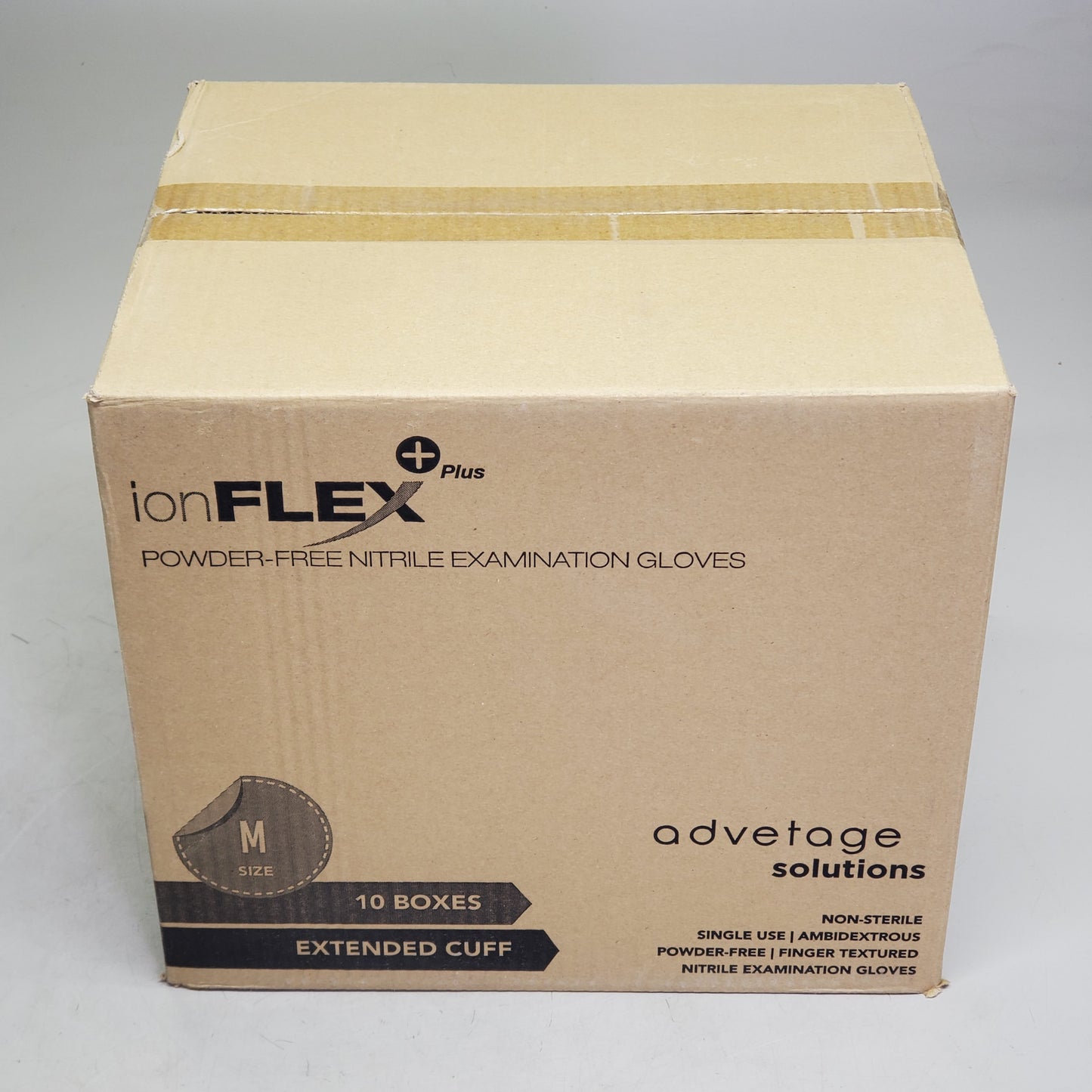 IONFLEX (10 Boxes Of 50) Powder Free Nitrile Exam Gloves Medium Blue UV82CSE500 Non-Sterile