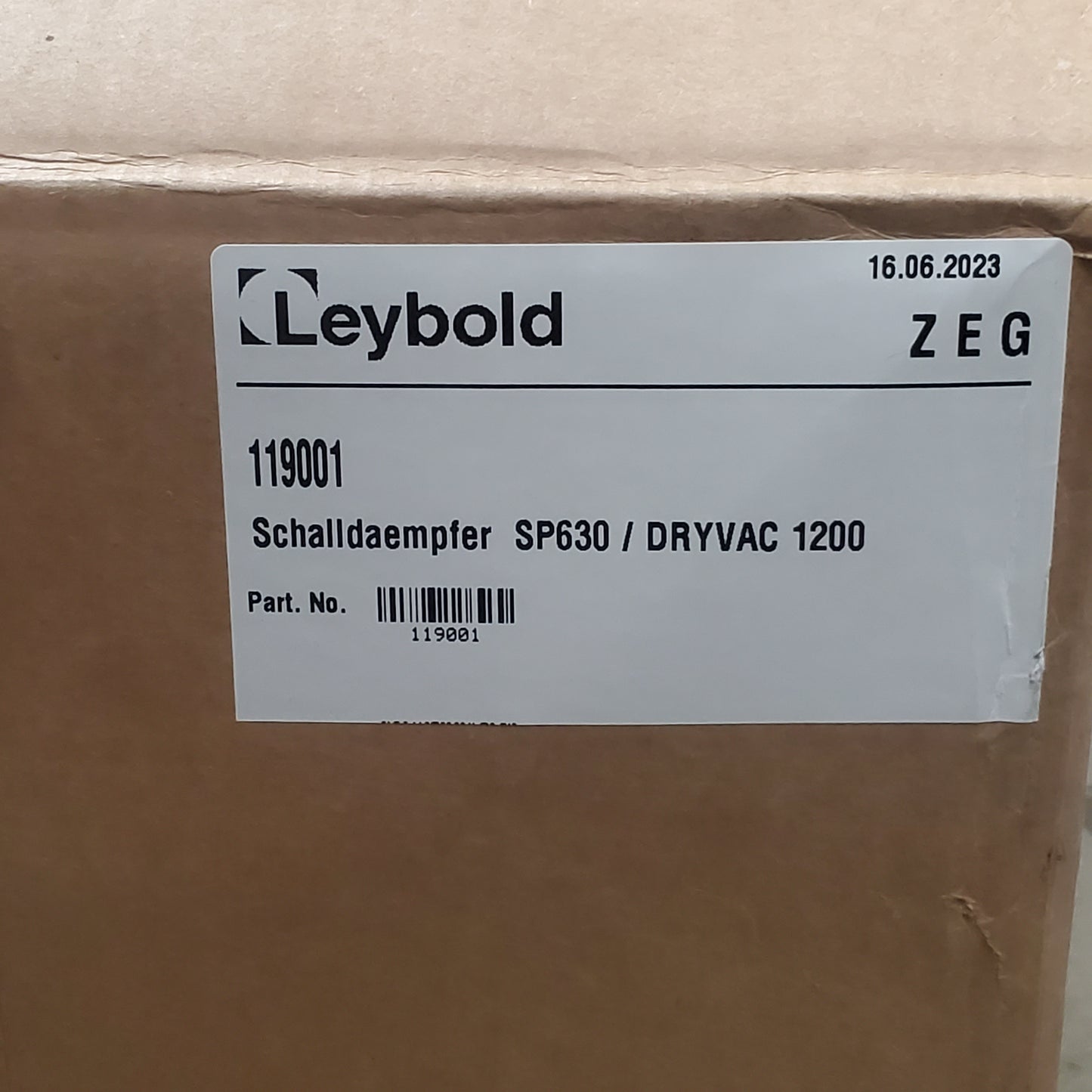 LEYBOLD Exhaust Silencer For Screwline SP 630, DryVac DV 1200 119001