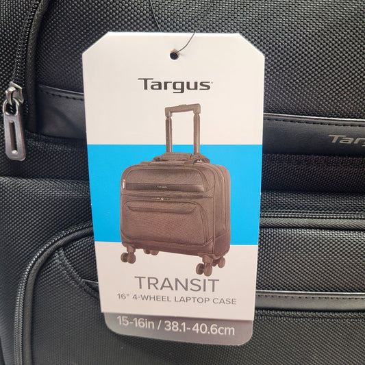 TARGUS Transit 16" 4-wheel Laptop Case Computer Accessories Black