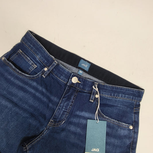 JAG Alex Mid Rise Boyfriend Short Womens Sz 8P/5 Brilliant Blue JP5124SSJ305