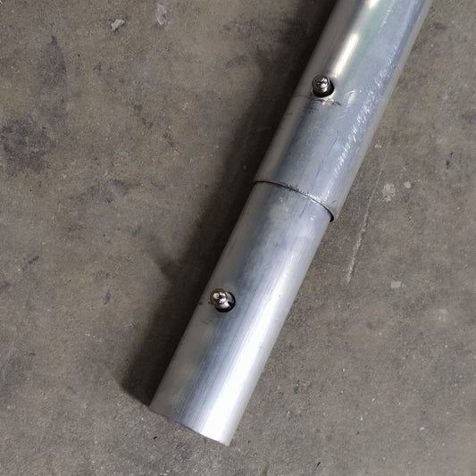 KRAFT TOOL 6' Aluminum Button Handle with Insert - 1-3/4" Diameter CC289