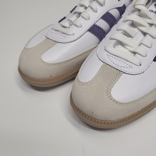 ADIDAS Samba Og W Sneakers Women's Sz 9 White and Purple JI2594
