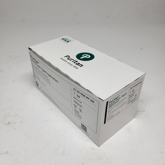 ZA@ PURITAN (10 PACK) Sterile Foam Tipped Applicators Plastic Handle 6" 25-1506