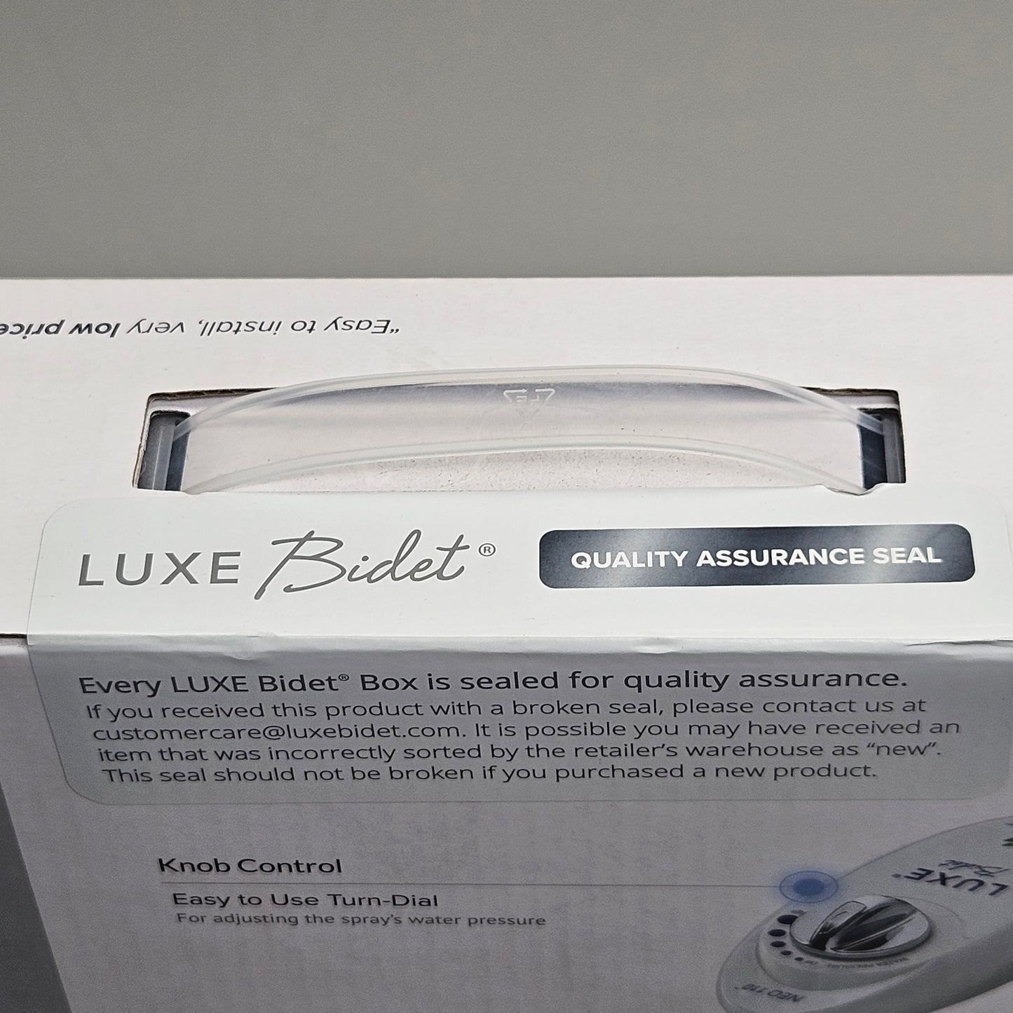 LUXE Bidet Toilet Attachment W/ Water Pressure Knob & Single Nozzle NEO110