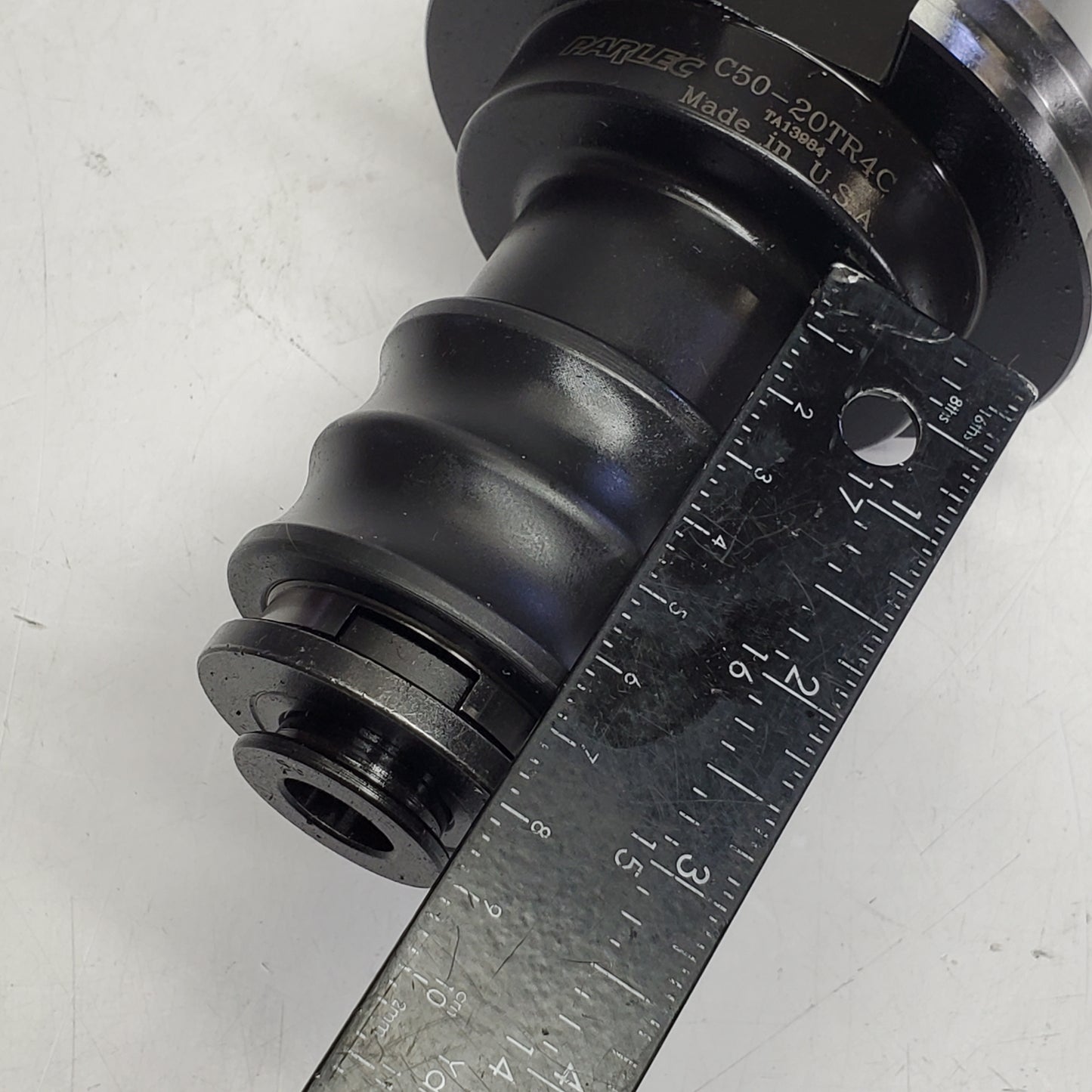 PARLEC Rigid Tapping Chuck CNC Machining Milling Tool Holder W/ Attachment Size 2 C50-20TR4C (Used)