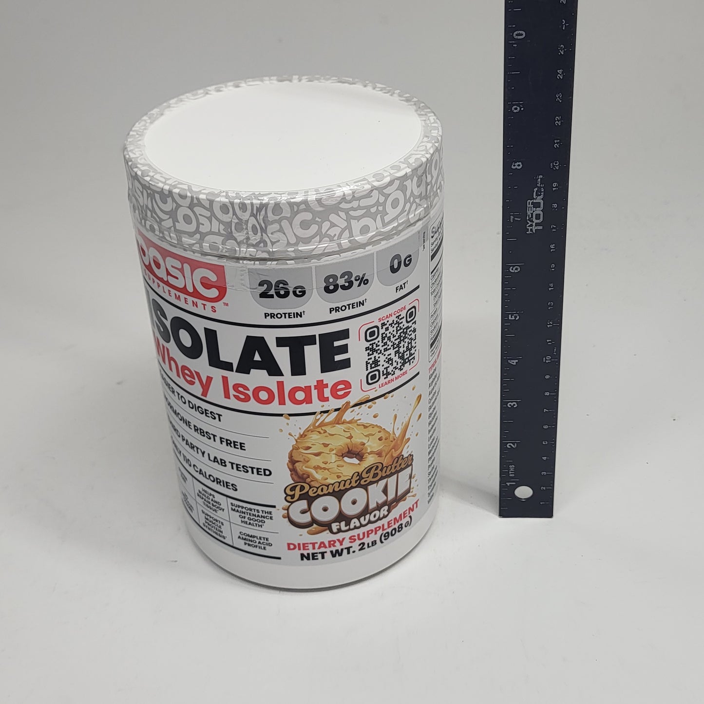 BASIC Basic Whey Isolate Protein Peanut Butter Cookie 2lbs Bb 12/27 2lbs