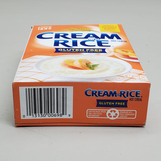 B&G FOODS (12 Pack) Cream Of Rice Hot Cereal Gluten Free 14 oz 80100698 BB 6/26