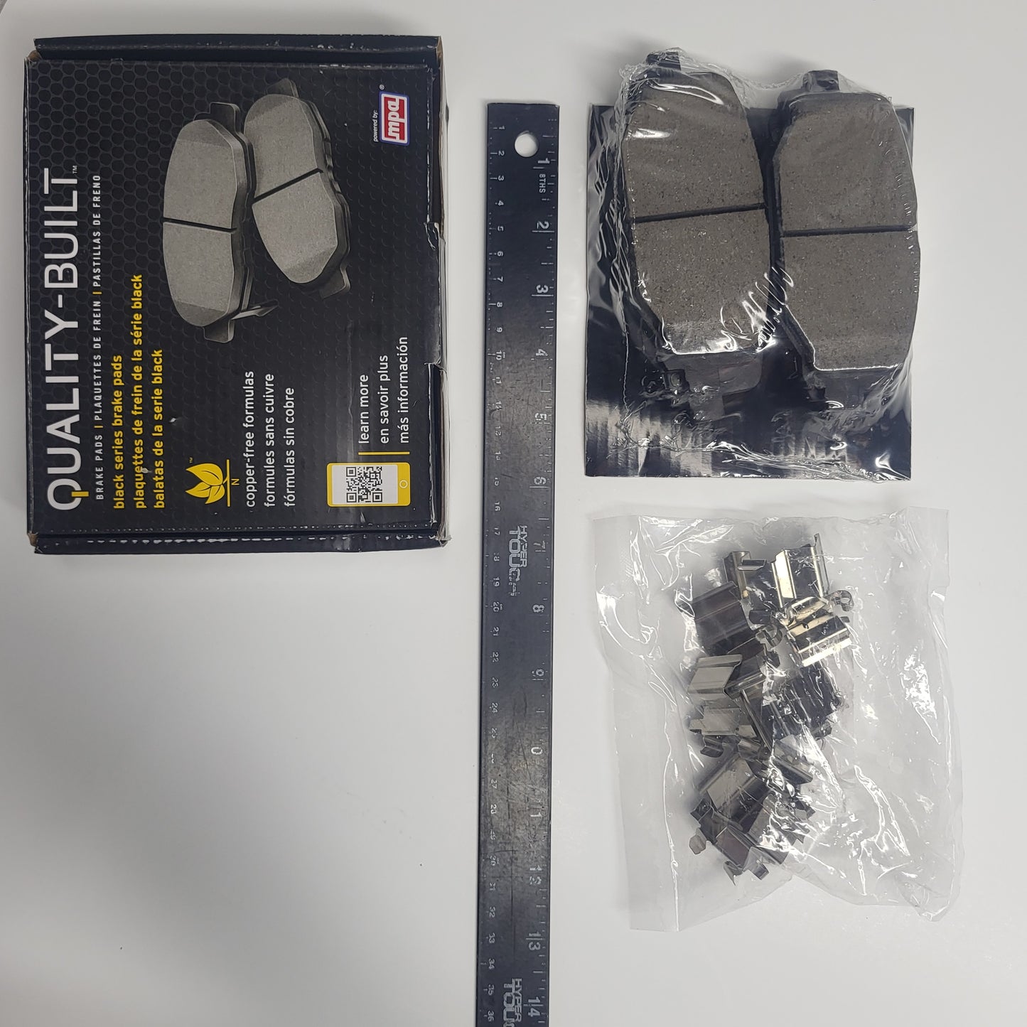 QUALITY-BUILT Ceramic Disc Brake Pad Set Black Rear 1003-1596C