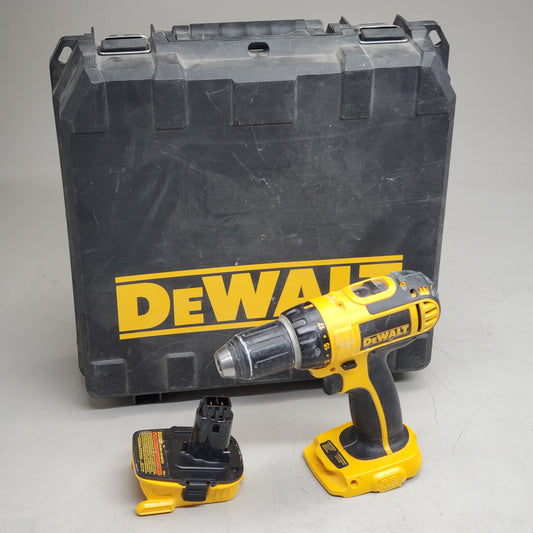 DEWALT Cordless Drill Driver W/ Battery Adapter and Hard Case 18V DCD760 (Pre-Owned)