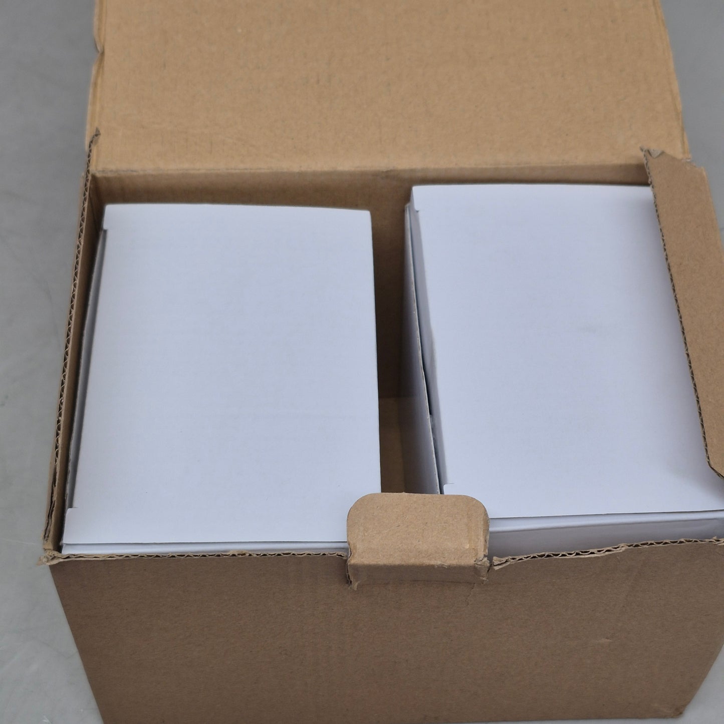 CRICUT (2) Beveled Ceramic Mug Blank 15 oz White/Gray 2009330