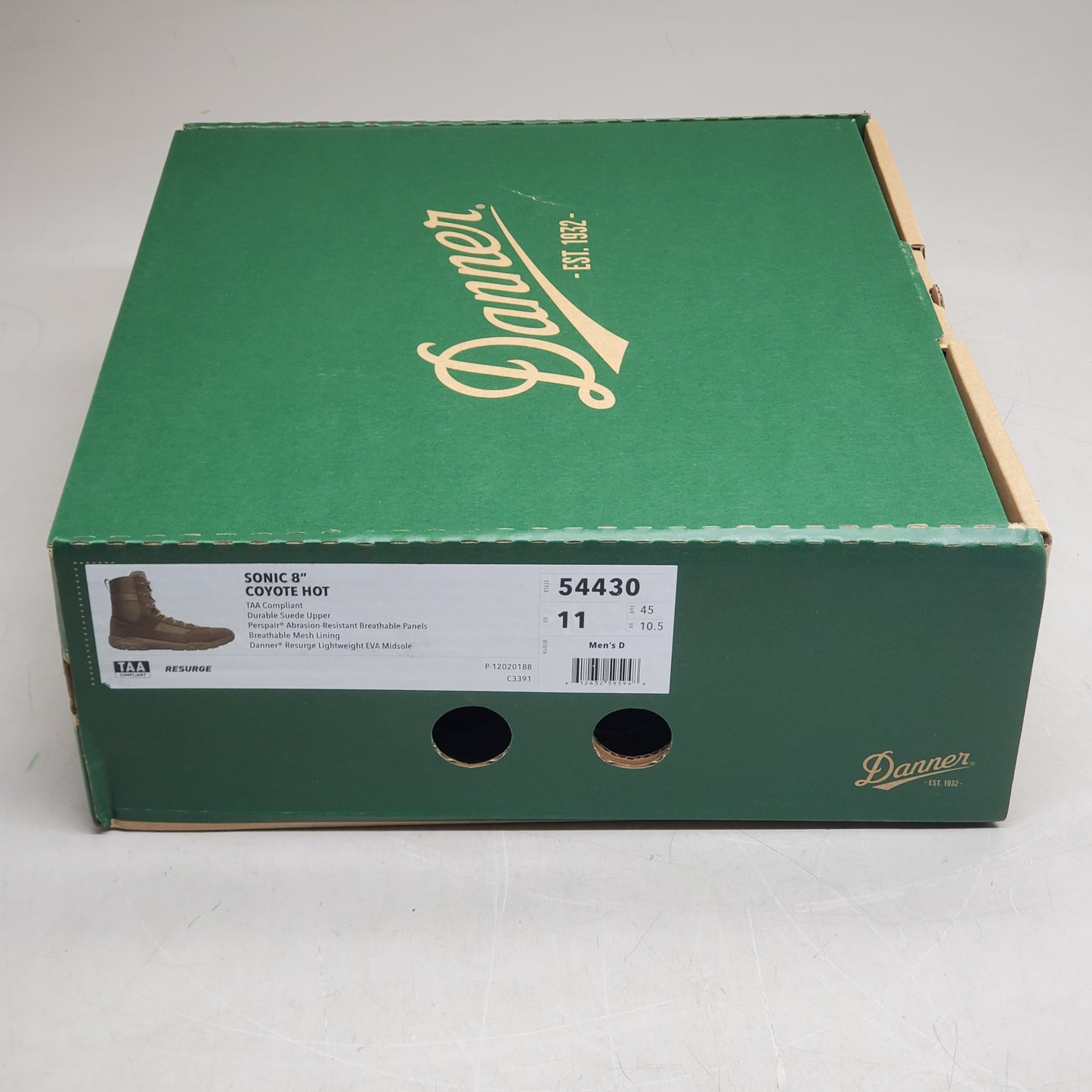 DANNER Sonic 8" Lightweight Tactical Hiking Boots Men's SZ 11 Coyote Hot 54430