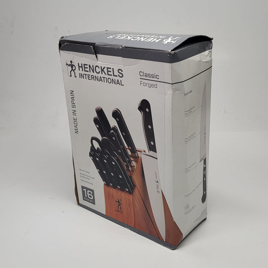 HENCKLES INTERNATIONAL Classic Forged 16 Piece Knife Set German Steel 35344-016