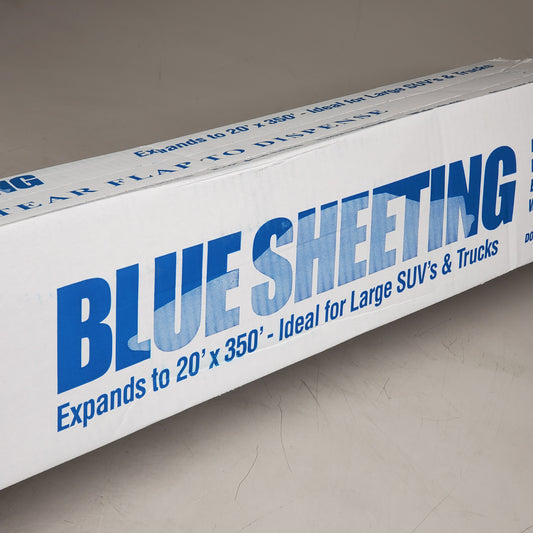 NORTON Blue Plastic Sheeting Paintable No Flaking 20'x350' 636425-03723