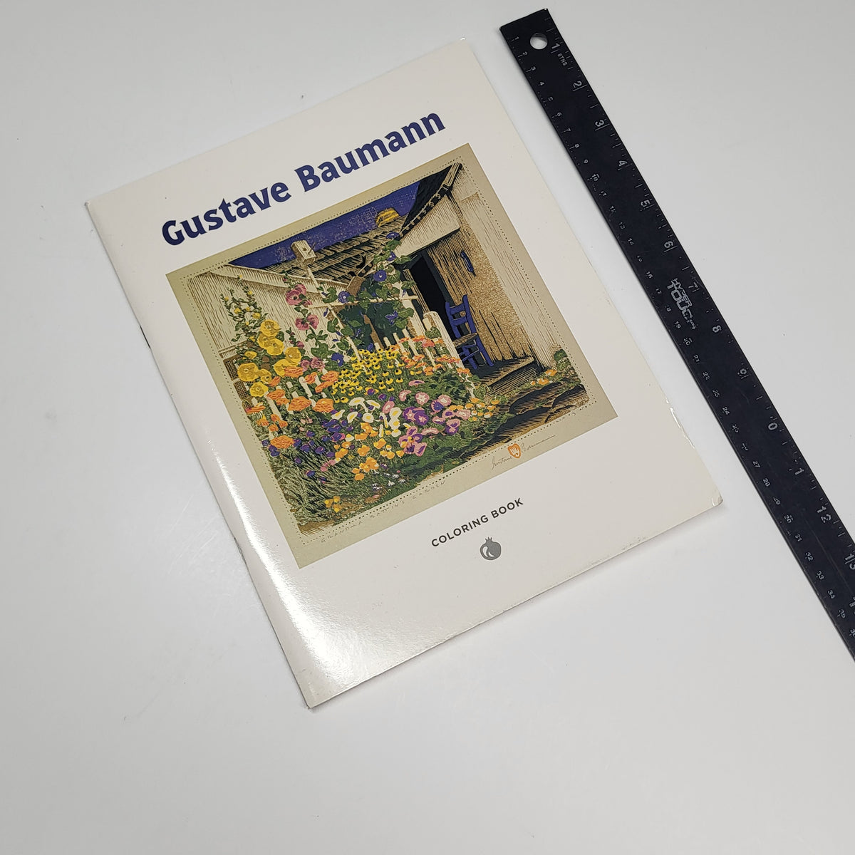ZA@ POMEGRANATE Gustave Bauman Coloring Book Soft Cover 22 Images