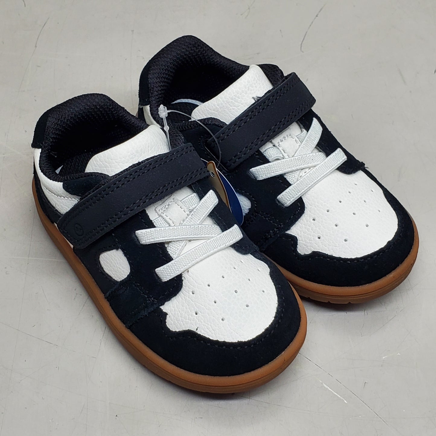 STRIDE RITE SRT London Sneaker Shoes Toddler SZ 6.5W Black / White BB039307