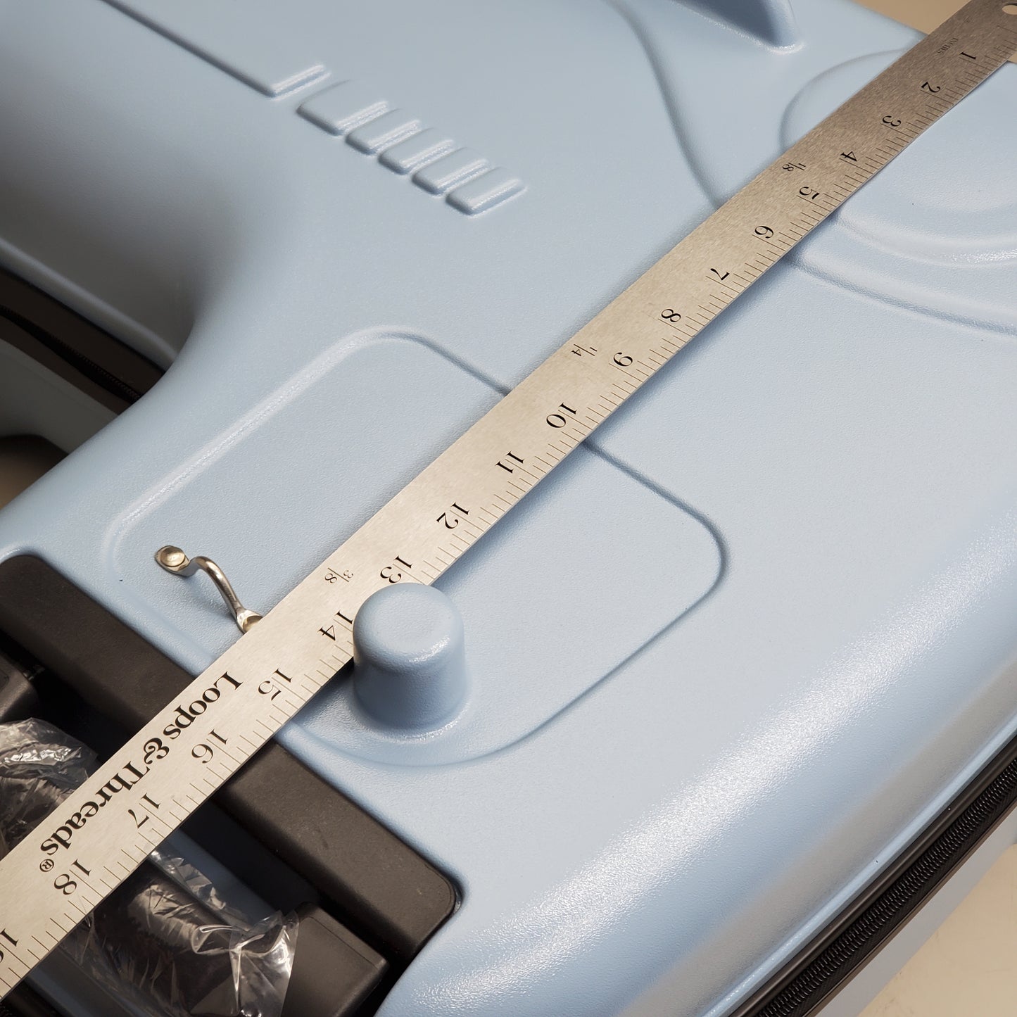 PEACNNG Children's Trolley Ride On Rolling Suitcase Luggage 22 in Light Blue G609-LU0193-BU00