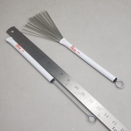 VIC FIRTH (2 Piece) Drum & Percussion Wire Brushes White