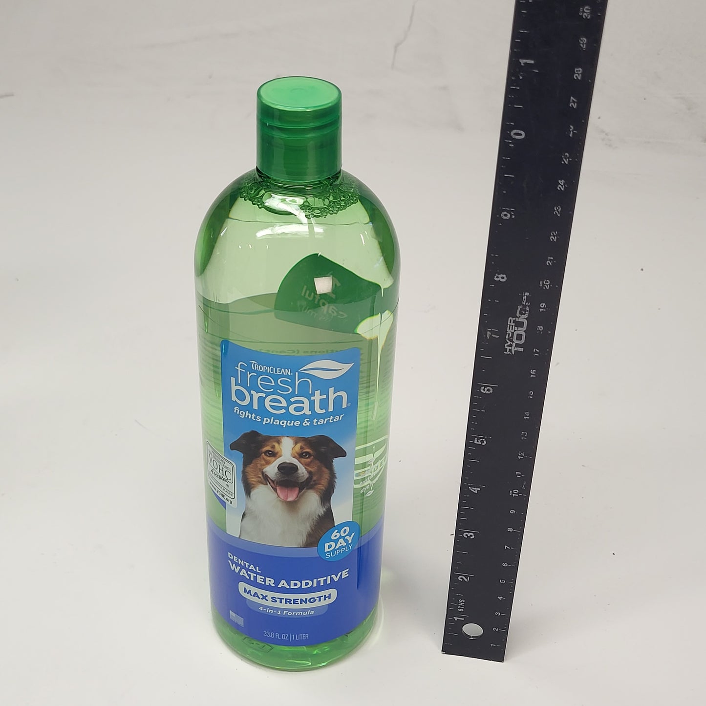 TROPICLEAN Fresh Breath 4-In-1 Dental Water Additive 33.8 oz BB 04/29