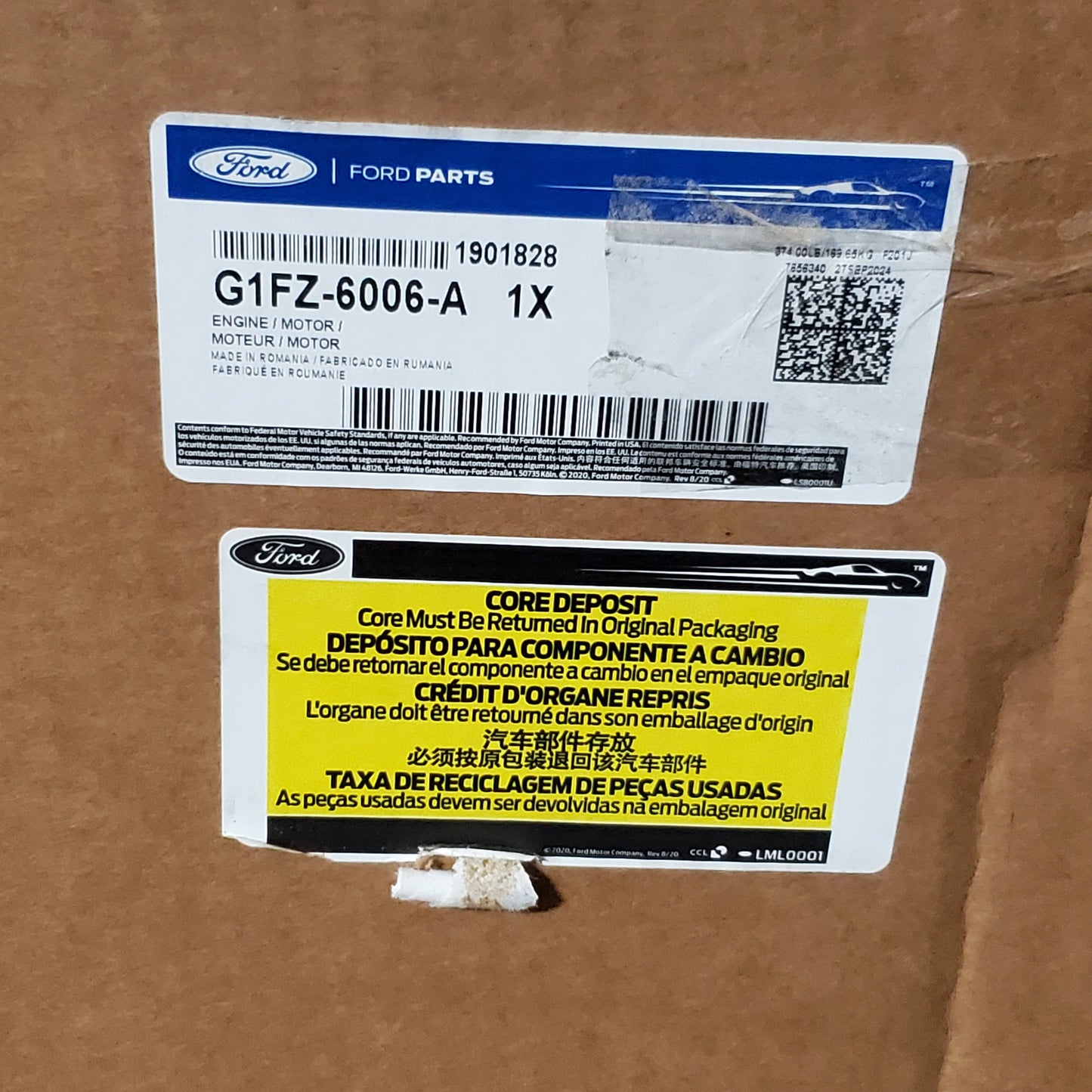 FORD Service Engine Assembly Grey G1FG6006DA