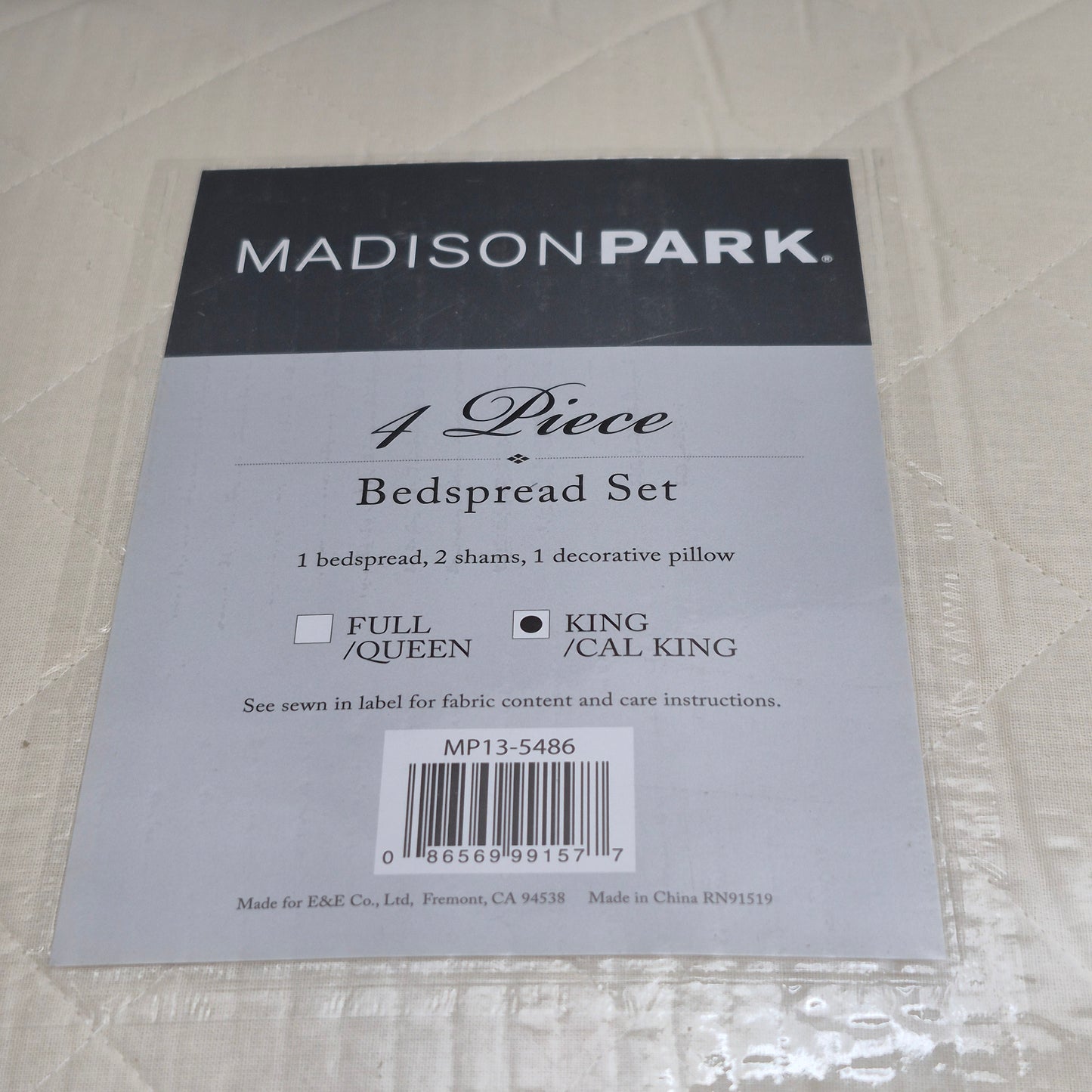MADISON PARK 4 Piece Bedspread Set king Breanna MP13-5486