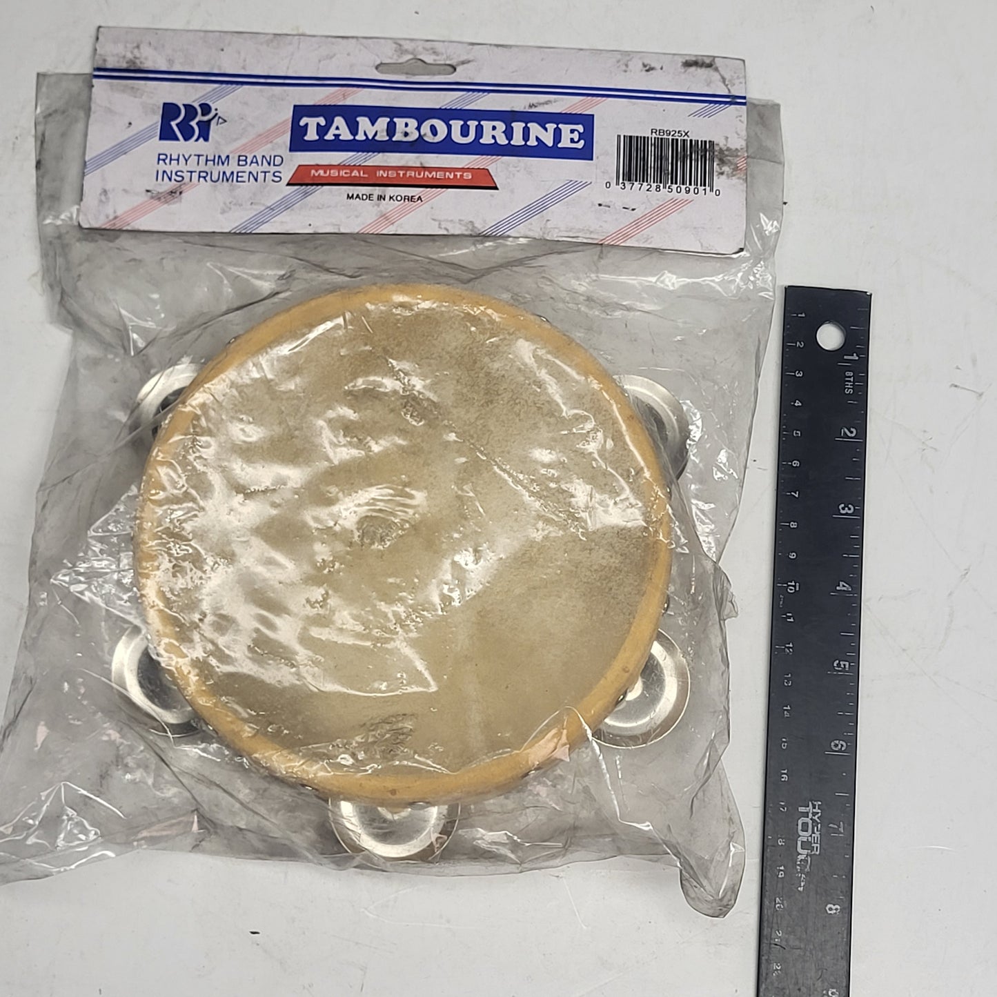 ZA@ RHYTHM BAND INSTRUMENTS (2 PACK) Tambourine Genuine Rawhide
