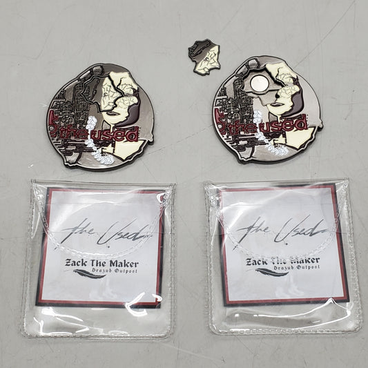 THE USED (2 Pack) Self Titled Medallion Collector Coin 2" Red / White