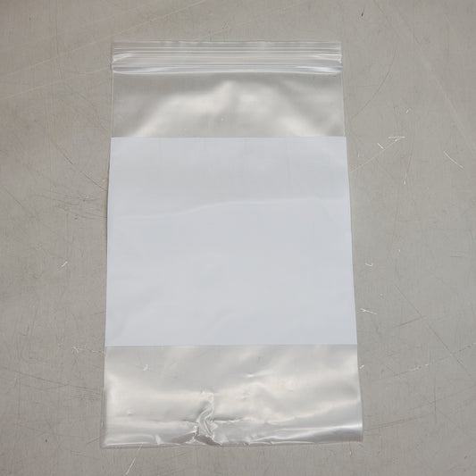 ACTION PACKAGING (1000 Pcs) Reclosable Zip Poly Bags W/ Writing Panel 5x8" 4 Mil Clear M5X8WB