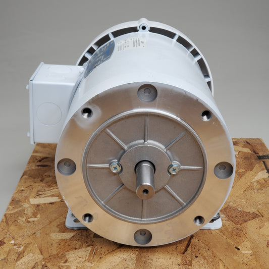 LEESON 3 Phase Continuous Motor 60/50 Hz 5/8" Shaft 2HP White C6T34FK141A