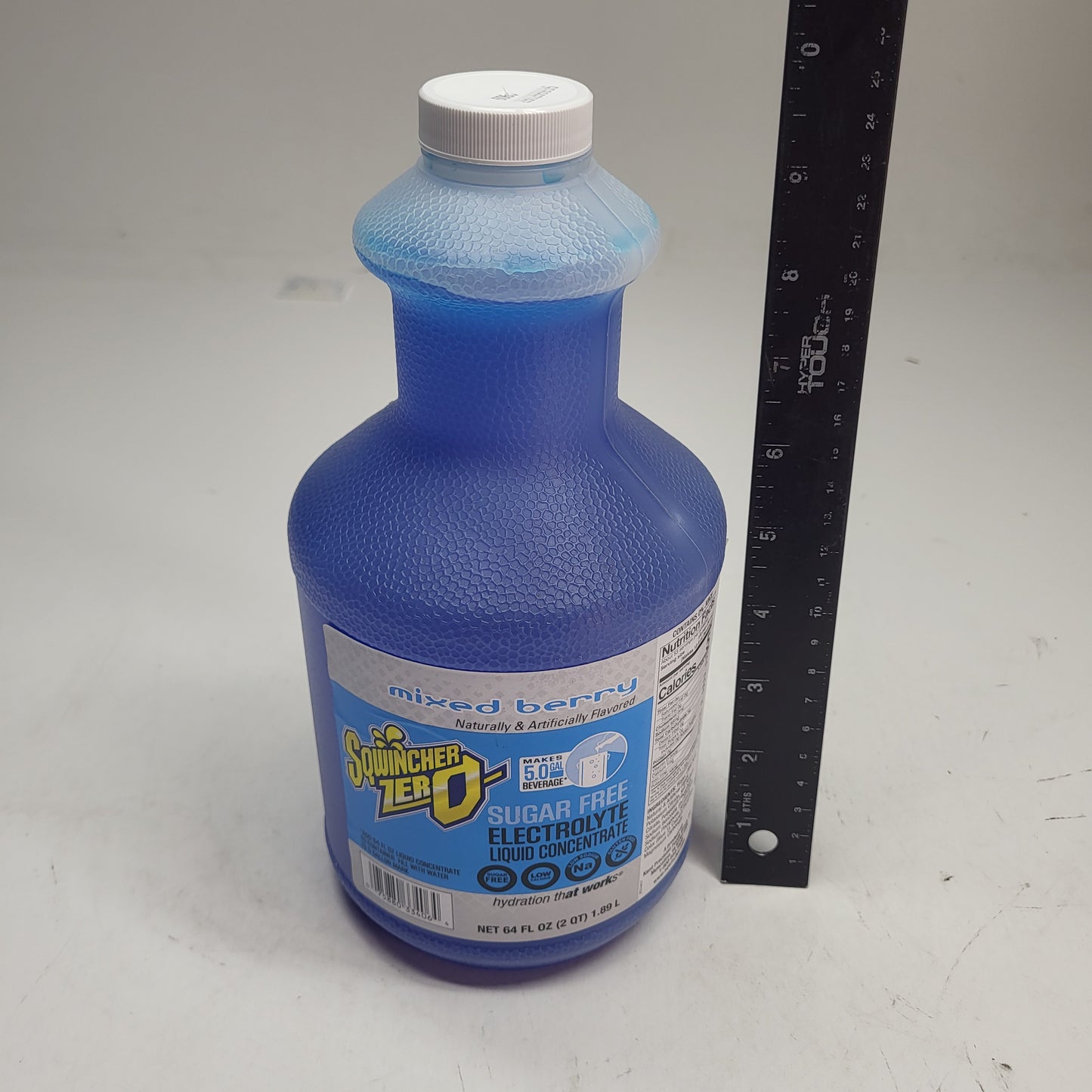 SQWINCHER (3 PACK) Sugar Free Electrolyte Liquid Concentrate Mixed Berry 64 oz