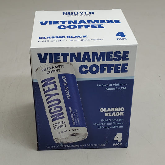 NGUYEN COFFEE SUPPLY (24 Pack) Vietnamese Coffee Classic Black 7.5 fl oz BB 10/25