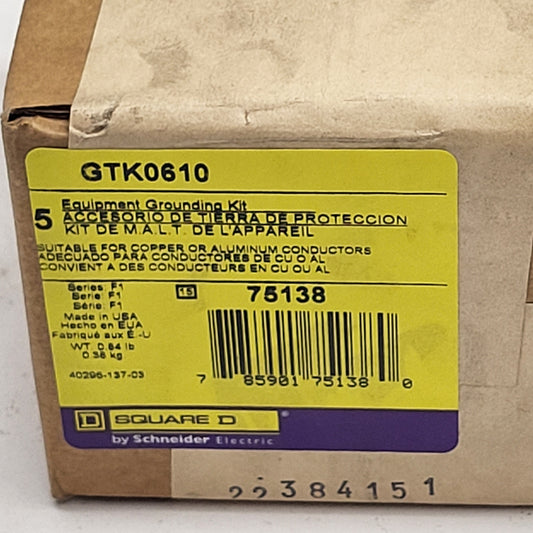 SCHNEIDER ELECTRIC SQUARED Equipment Grounding Kit Switch Accessory GTK0610