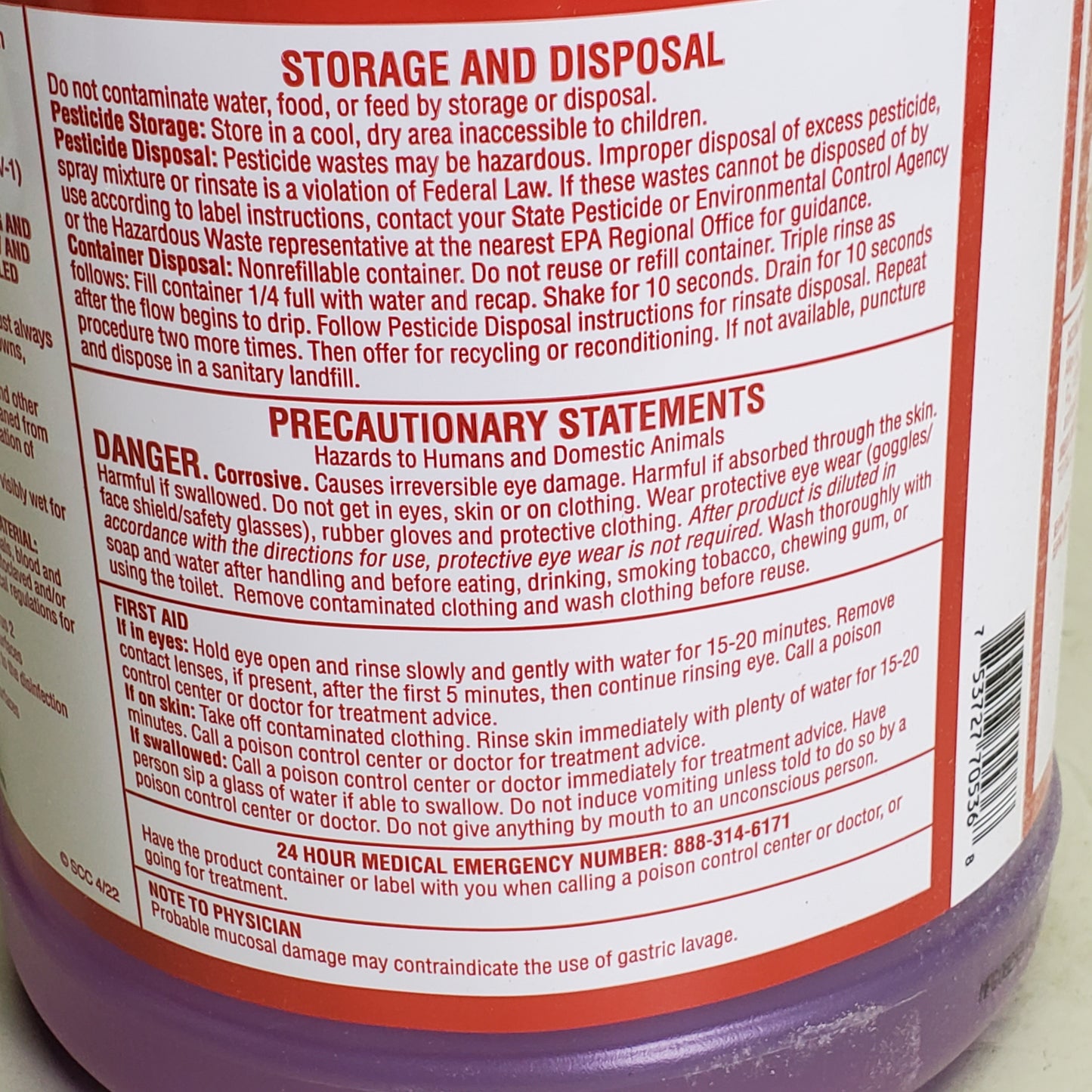 SPARTAN X-Effect Neutral Cleaner Disinfectant Fresh Lavender 1 gal 1019