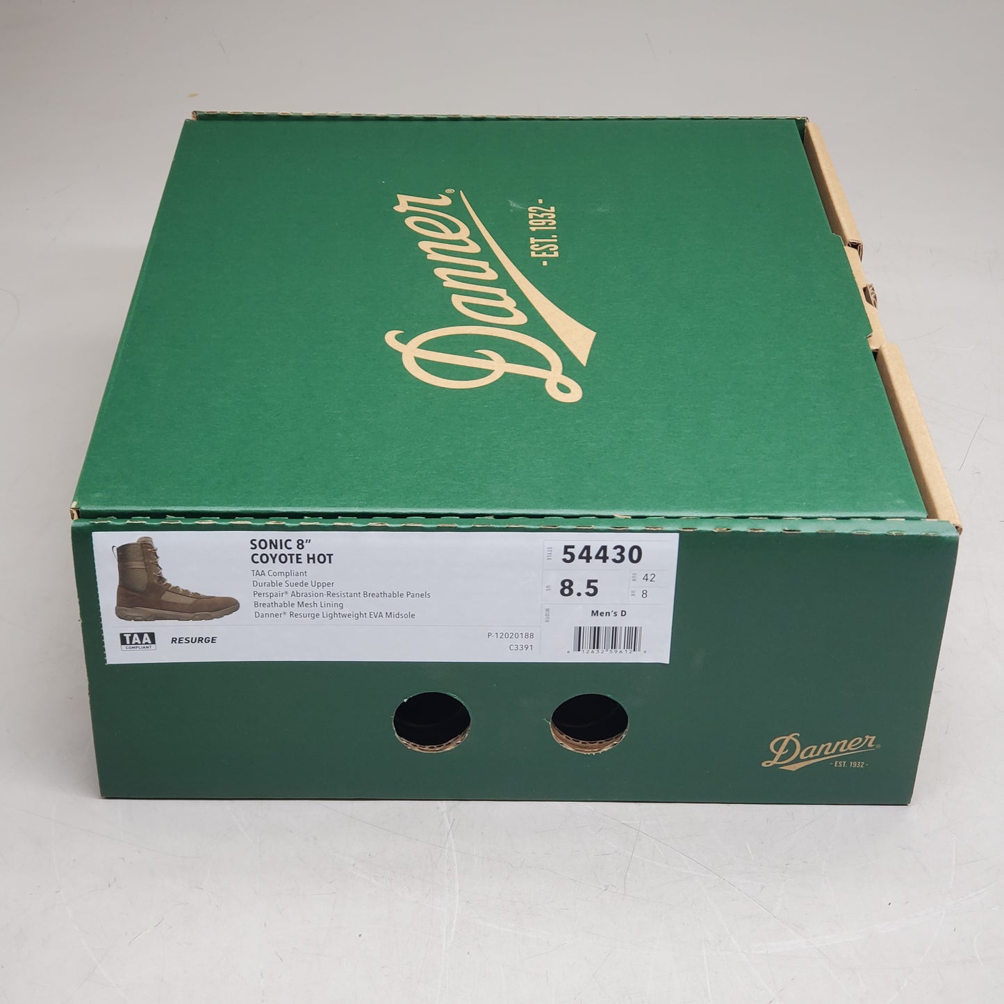 DANNER Sonic 8" Lightweight Tactical Hiking Boots Men's SZ 8.5 Coyote Hot 54430