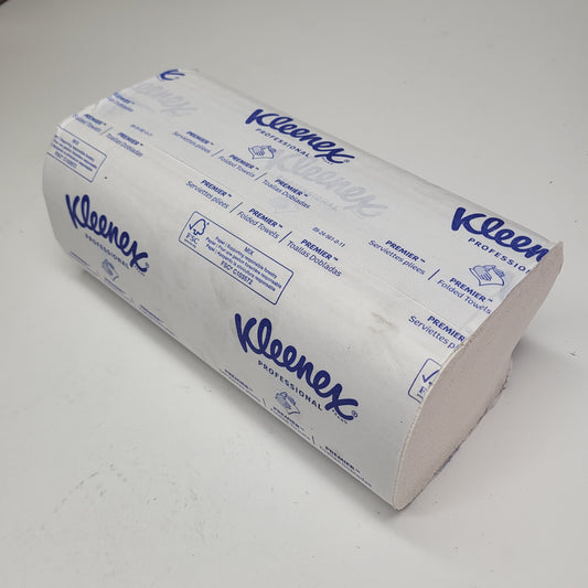 KLEENEX (25 PACK) Professional Premier Folded Towels 120 sheets each White